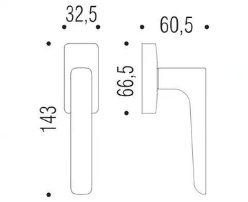 SPIDER MR 12 DK/SM - DK brass window handle on rose by Colombo Design - view 3